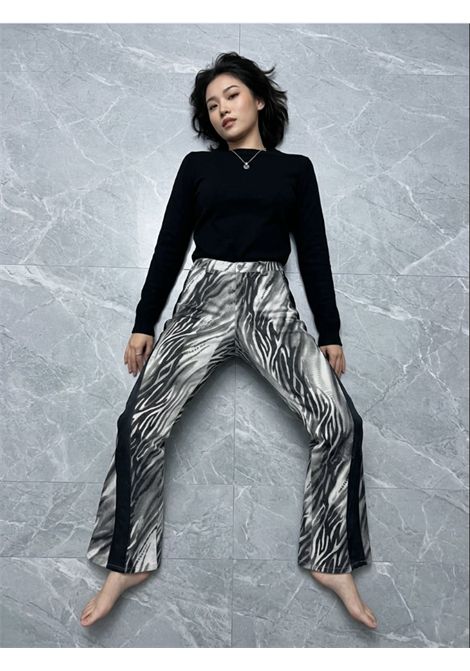 Pantalone Vintage Angelo Marani con Stampa Zebra e Inserti in Pelle ANGELO MARANI | A5.6752.101530